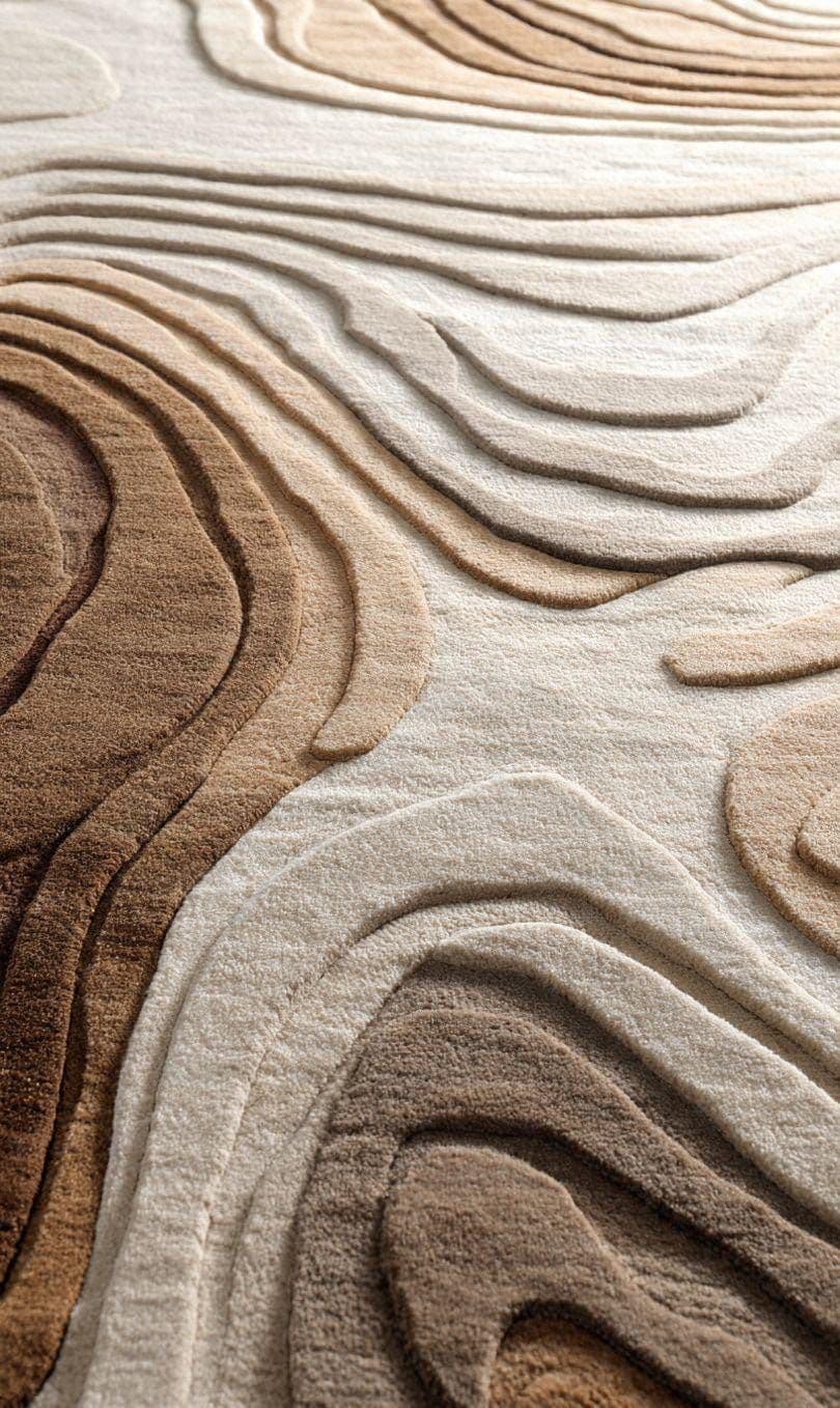 Tapis Texturé Matières Nobles