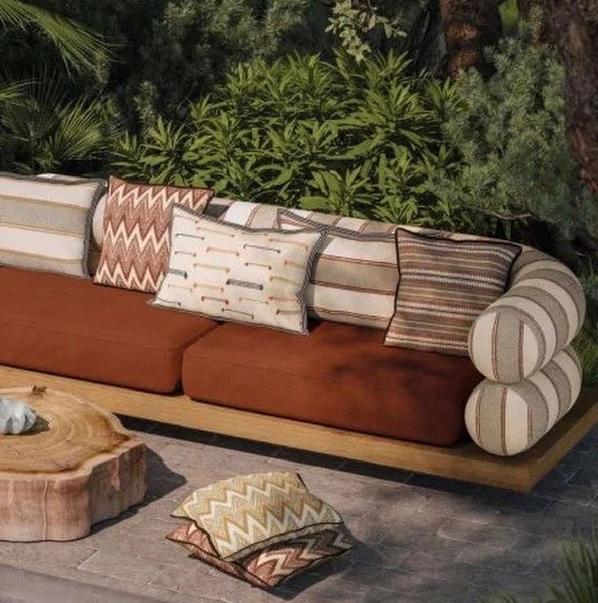 Salon Extérieur Avec Coussins