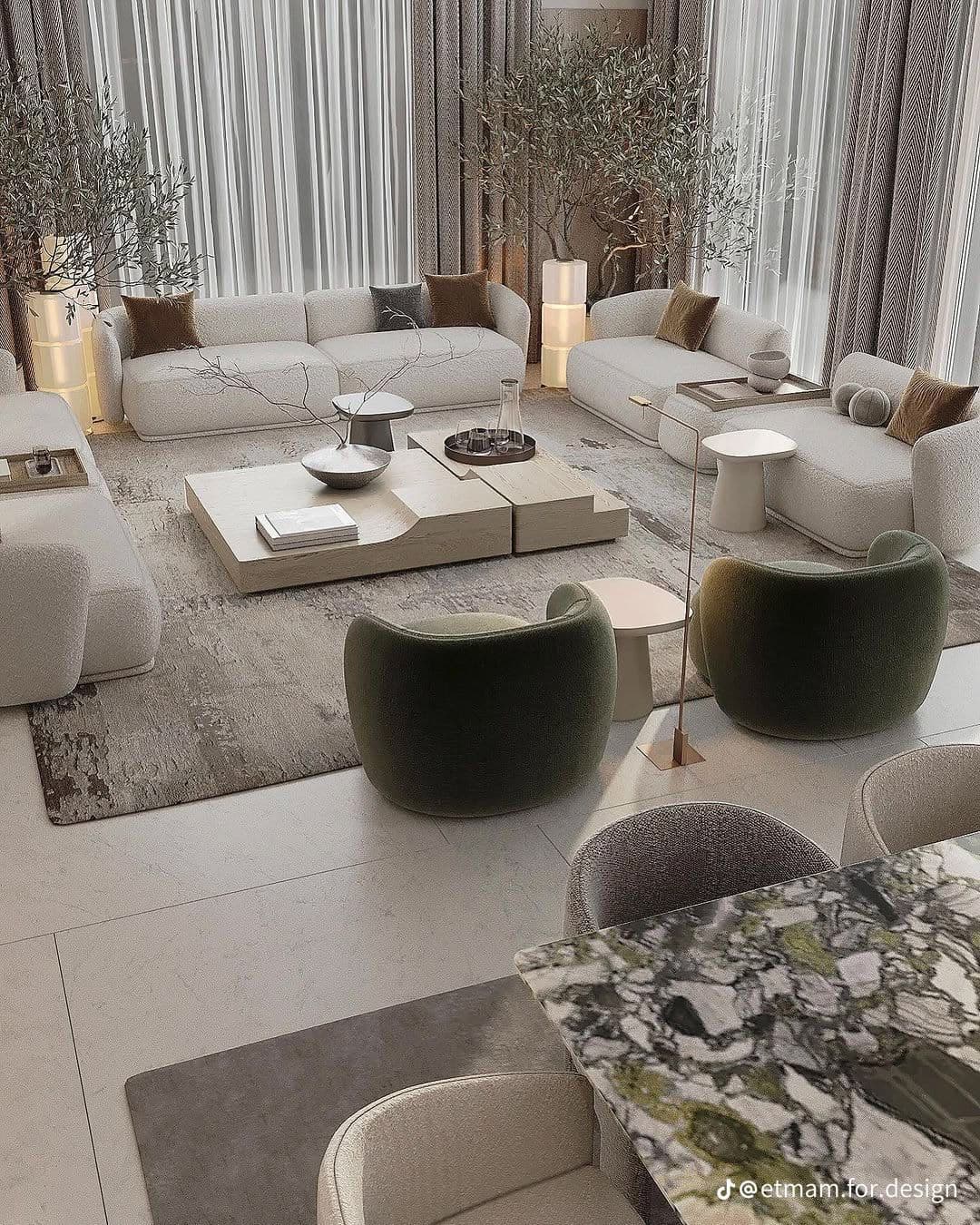 Intérieur Décoré Salon Chambre